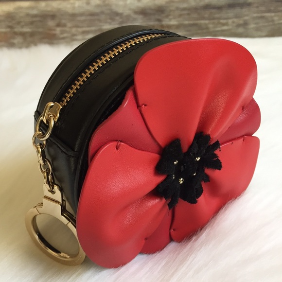 kate spade Accessories - Kate spade oh la la poppy floral coin purse red